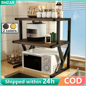 BMZAR 2/3 Layer Wooden Kitchen Racks Multi-purpose Storage Rack Microwave Shelves Microwave Shelf