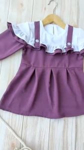 SETELAN ANAK PEREMPUAN TERBARU 2024 POLOS CRINKLE AIRFLOW PREMIUM KEKINIAN MUSLIMAH