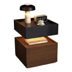 Weimei | Smart Mid-century Style Bedside Cabinet with Built-in Safe and Light