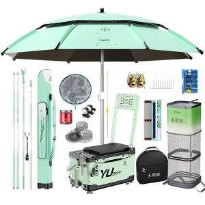 YUZHIYUAN | Generation 2 Xiaoqingting Fishing Rod Set Fishing Chair and Box Accessories