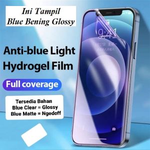 Hydrogel Bluelight XIAOMI Redmi Note 13 13Pro 12 12Pro 11 11Pro 10 10s 10-5G 10Pro 9 9 Pro 8 8Pro 7 6 6Pro 5 5A 5A-Prime 4 4X 3 2 1 Mi12 Xiaomi 12 12i 12s ULTRA 12Pro Hidrogel Anti Blue Light Biru Radiasi CLear Glare MATTE Gores Jelly S A NFC 4G 5G Plus