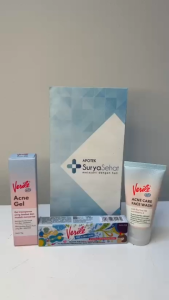 Paket Verile 3in1 -Verile Acne Gel - Verile Acne Blemish Cream - Verile Facial Wash