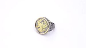 Movie Dune Leto Atreides Signet Ring Vintage Finger Rings for Women Men Cosplay Jewelry