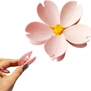 1/2/4pcs Sakura Magnetic Refrigerator Magnet Sealing Clip Petal Sealing Clip Household Snacks Fixed Clip Kitchen Accessories
