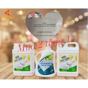 ( mua 2 tặng 1 lau sàn bali 1 lít)  Nước (sữa) rửa chén OGANiC  16 lít. Khử sạch mùi tiêu diệt vi khuẩn…