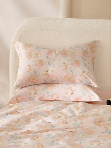 Mercury l 100% Cotton Floral Print Pillowcases Pair