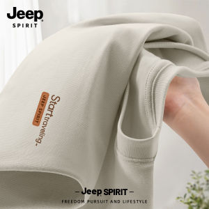 Jeep American Style Long Cotton T-Shirt Mens 2025 New Autumn round Neck Inner Wear Shirt Breathable Modern Style All Seasons