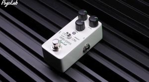 POGOLAB Overdrive Pedal kesan gitar Pedal dengan dua kesan Bright dan Flat Bypass benar DC 9V Overdrive Pedal untuk gitar elektrik