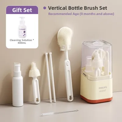 Avent | Newborn Infant Nipple No-Dead-Corner Portable Baby Bottle Brush