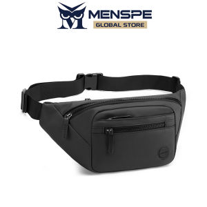 MENSPE Mens Waist Bag Multi Functional Chest Bag Waterproof Sports Bag Large Capacity Casual Bag Fitness Bag Travel Bag Business Bag For Men Women