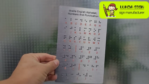 <Gk> Bảng chữ cái Braille với dấu chấm câu kỹ thuật số lồi Braille Learning for Beginners Giáo dục Blind Boy Helper