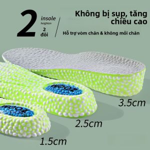 XIANZHAO | Miếng lót giày tăng chiều cao cho nam Miếng lót giày thể thao hỗ trợ chân Miếng lót giày chống sốc Miếng lót giày thoải mái Miếng lót giày PU