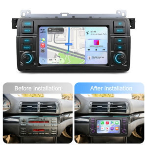 ANYFAR | ANYFAR 7 4G Car Multimedia GPS System for BMW E46 1998-2006 M3 2000-2006 with CarPlay Android Auto Linux Autoradio 2din