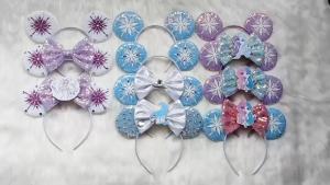 Mickey Cartoon Olaf Headbands for Kids Cute Snowman Ears Hair Accessories Women Elsa Frozen Hairband Girls Cosplay Headwear Gift