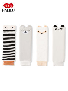 อุปกรณ์ป้องกันขาเด็กทารกสำหรับฤดูใบไม้ร่วงและฤดูหนาวชุดถุงเท้าป้องกันเข่าสำหรับเด็กขาป้องกันการแข็งตัวของการเปลี่ยนผ้าอ้อมกันหนาวให้ความอบอุ่นเพิ่มความหนาคอตตอนแท้