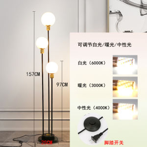 Nordic Floor Lamp Design Sense Living Room Simple Modern Sofa Vertical Creative Glass Bedroom Ball Bedside Table Lamp