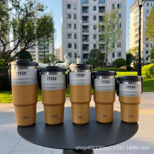 TLFHOME2022tyeso new style sus304 coffee cup double layer insulation cold strorage water pot portable ice large capacity