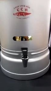 ตราจระเข้ คูลเลอร์อลูมิเนียม เบอร์ 36 (ความจุ 36 ลิตร) ถังใส่น้ำ ถัง น้ำดื่ม คูลเลอร์ใส่น้ำ ทนทาน