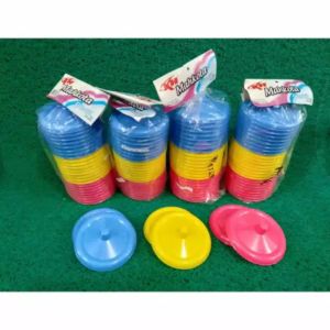 tutup gelas teh/kopi warna warni 8cm harga perpcs