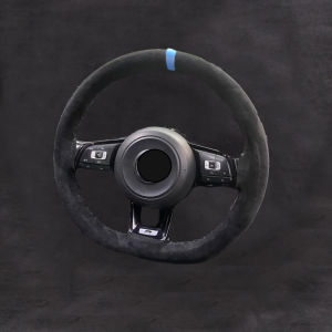 Universal Suede Leather Car Steering Wheel Cover Universal 15 inch DIY Car Accessories Imitation Alcantara Soft Wear-Resistant
