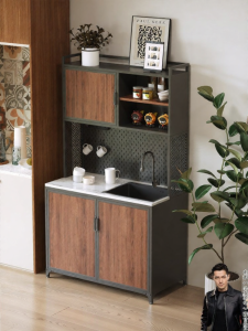 OUJUGEJIAJU | Multifunctional Industrial Style Sink Cabinet