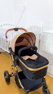 BEIGE Stroller Bayi 2 Arah Lipat Rebah Penuh & Duduk Ringan Usia 0-6 Tahun