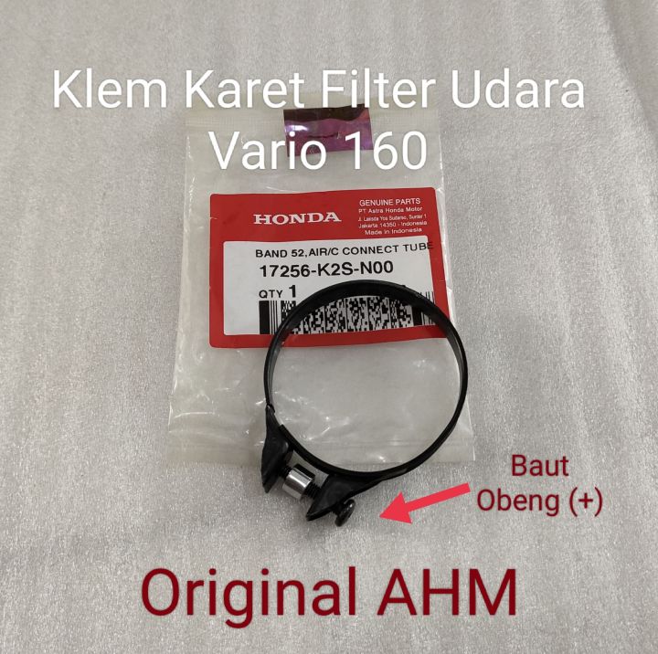 Klem Karet Filter Udara Vario 160 Ori AHM 17256-K2S-N00