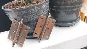 Engsel Pintu Kuningan 3 Inc: 2pcs Engsel Kuningan Antik & Engsel Pintu Rumah Kuningan