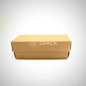 PAPER LUNCH BOX BAHAN KRAFT / KRAFT FULL LAMINASI SIZE S M & L ISI 25 PCS