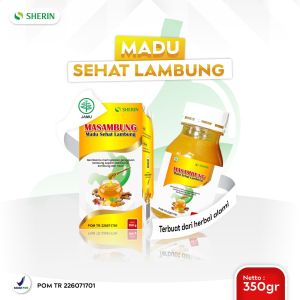 Madu Kuning Mecca Sehat lambung Masambung 350 gr membantu atasi Maag Kronis Gerd Ulu Hati