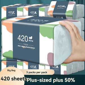 1-9PCS Wholesale Eco Friendly Portable No Fluorescent Virgin Wooden Pulp Tissue Soft Comfortable 5 Ply Facial Tissue Paper