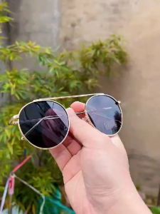 Cermin Mata Hitam | Metal Round Mirror | Sunglasses | Kaca Mata | Cermin Mata Korea | Fashion Sunglasses 86058
