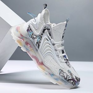 Mens Breathable Running Shoes Summer Thin Mesh Shoe 2024 New Jelly Bottom Lightweight Sporty Low Top Casual Sneakers