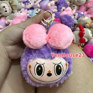 Gantungan Kunci Tas Boneka Kepala Labubu The Monsters Exciting Macarone Kawai Viral Keychain Popmart