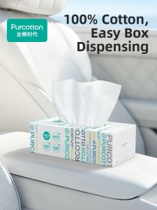 Purcotton | 100 Cotton Disposable Facial Cleansing Wipes