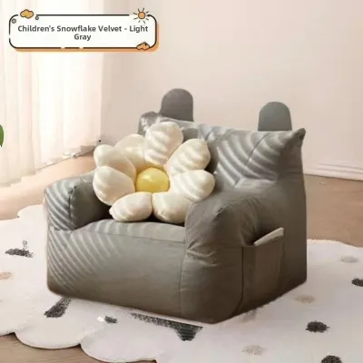 Cute Bear Baby Sofa Chair Cartoon Childrens Seat Infant Couch Sleepable Reclining Young Baby Single Person Modern Simple Style