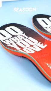 แผ่นรองรองเท้าแบบสปอร์ต Poron+PU+mesh+gel นุ่ม ทนทาน ดูดซับแรงกระแทก และระบายอากาศได้ดี (35-46)