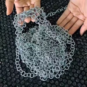 โซ่เหล็ก สำหรับใส่ถ่วงชายผ้าม่าน  ยาว 240 ซม.