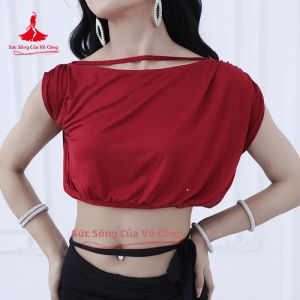 Trang Phục Múa Bụng Thoải Mái Thoáng Khí Dành Cho Nữ Trang Phục Múa Phương Đông Dành Cho Người Lớn Chất Liệu Cotton Dệt Kim Bộ Đồ Tập Luyện Thể Hiện Sự Sống Động Của Vũ Công