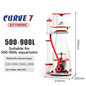 Bubble Magus | Protein Skimmer Nitrogen Reduction Built-in Saltwater Aquarium Filter Curve