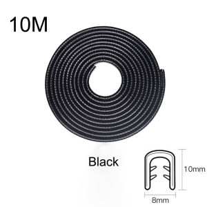 Car Door Edge Scratch Protector with Steel Disc Bumper Trim Edge Scratch Protector Strip Sealing Guard Styling Protector Decor