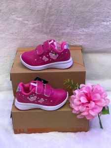 New…Sepatu anak Paud ANDO LILY FLY pink VELCRO sz 25-32(FREE KAOS KAKI)