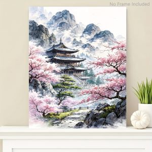 Oil Painting By Numbers Japanese-style Ancient DIY Number Drawing Canvas Pictures By Numbers Home Decor Large Size