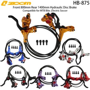 ZOOM Hydraulic Bicycle Brake HB-875 Mountain Bike Disc Brake Front 800mm /Rear 1400mm Hydraulic Brake MTB Bicycle Accessories
