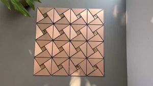 Tấm dán tường mosaic G7INOX05 chống thấm chống rêu mốc tốt chịu nhiệt độ bền cao dễ dàng vệ sinh chịu lực tốt tạo điểm nhấn cho không gian nội ngoại thất khách sạn bar nhà hàng