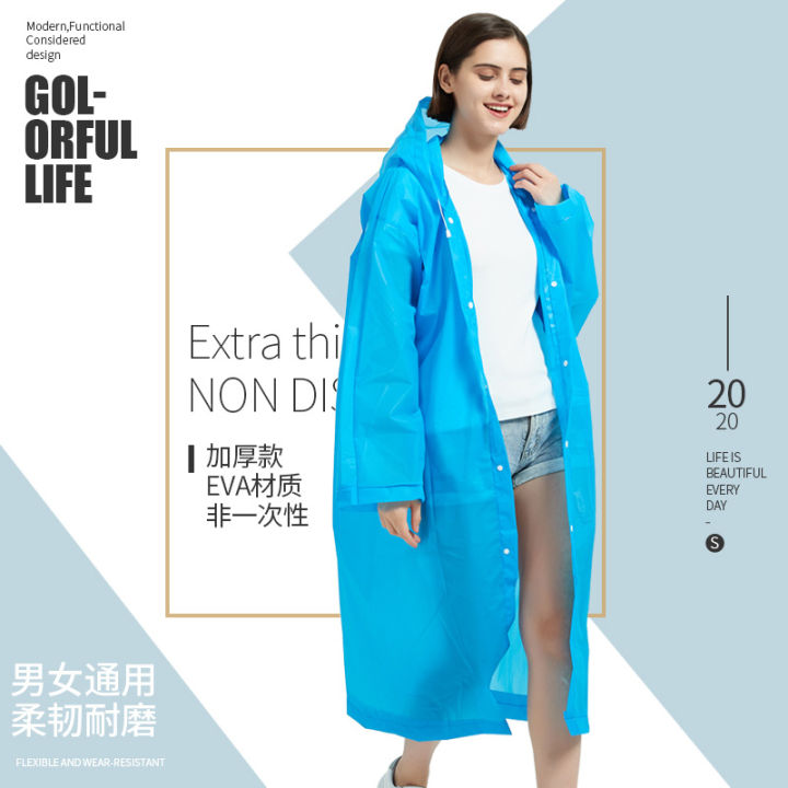 🇸🇬 Fast Delivery EVA Portable Raincoat/poncho raincoat Out Door