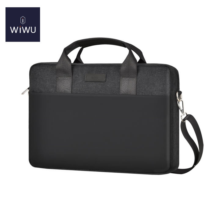WIWU Laptop Bag 14 Inch Briefcase Expandable Computer Shoulder