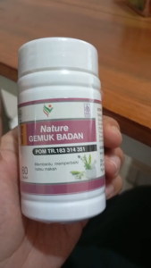 (BISA COD) Nature Gemuk Penggemuk Badan ISI 60 Kpsul BPOM ORI Untuk Menambah Berat Badan Pria Wanita