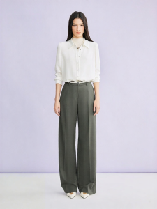 Light Business Summer New Mulberry Silk Turn-down Collar Shirt