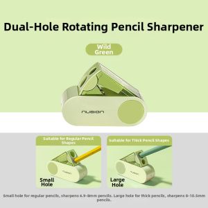 Nusign | Rotating Dual-hole Sharpener Folding Design Elementary School Students Pencil Sharpener
